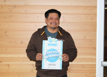 Taber Man Wins $100,000 and Tells His Wife, “We Have a Problem!”