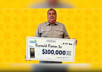 Elizabeth City Man Calls His $100,000 Win a “Nice Bonus”