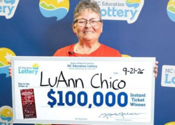 Davidson County Woman Wins $100,000 Prize for a Second Time on the Same Scratch-Off