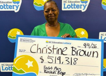 Cabarrus County Woman Plans Family Visit After $519,318 Jackpot Win